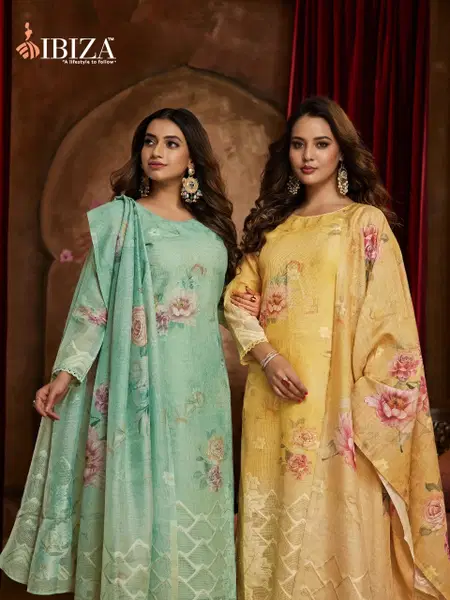 Lime Light By Ibiza Linen Printed Wholesale Designer Salwar Suits Suppliers In Mumbai
